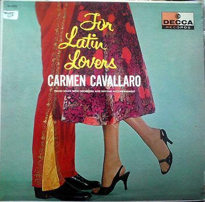 LP Record CARMEN CAVALLARO - For Latin Lovers DL8325 Decca 1956 US Latin Used