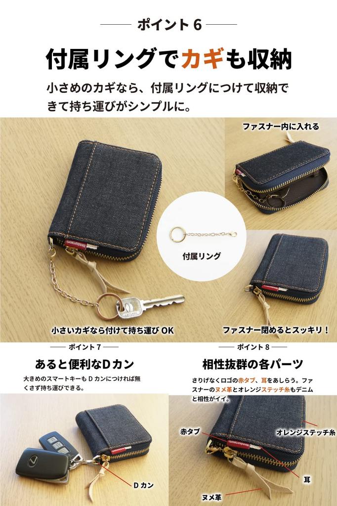 [BesoinRéseau] Porte-cartes en Denim Japonais, Protection contre le Skimming, Grande Capacité, Porte-cartes de Crédit Style Accordéon, Bleu Indigo