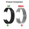 No Gap Metal Band for Samsung Galaxy Watch 6 band 40mm 44mm Milanease loop Bracelet samsung galaxy watch 4-5-6-5 Pro-6 Classic
