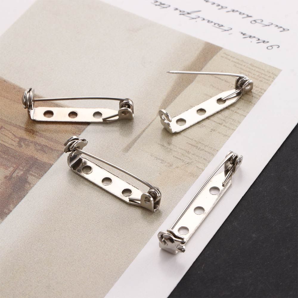 Jewelry Back Bar Badge Holder Brooch Pins Safe Lock Brooch Basic Brooch