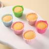 5 Pezzi Stampo per Torta in Silicone a Doppia Orecchia Rotondo Cupcake Muffin Stampo da Cottura Contenitore per Alimenti Strumento per Decorazione Torta Fai-da-te Scatola Portaoggetti