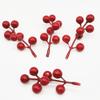 7/12 Head Foam Red Holly Berry Branch for Holiday Decor