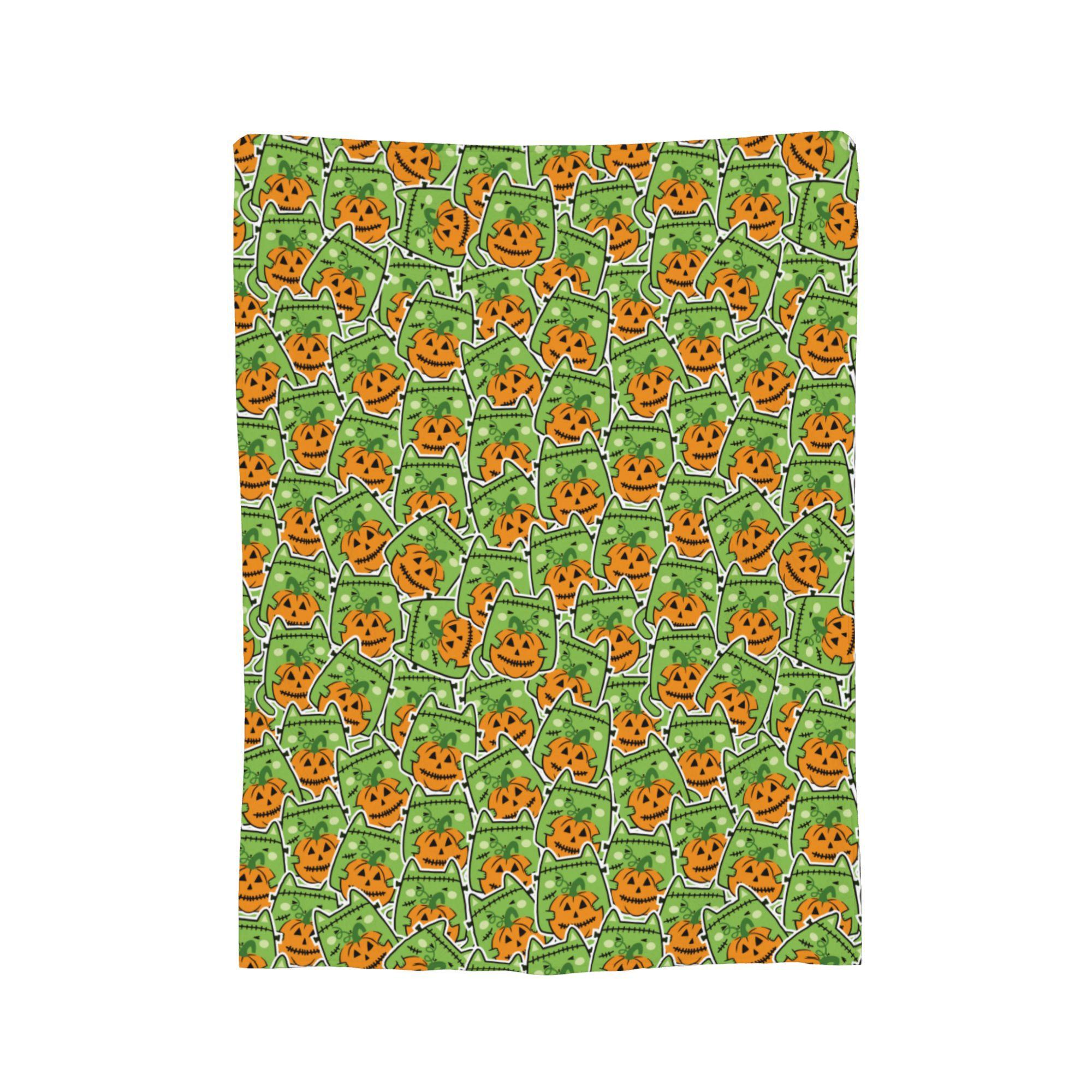 

Halloween Colorful Pumpkins Blankets Fleece Textile Decor Breathable Super Soft Throw Blankets for Home Outdoor Rug Piece 130x150cm