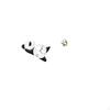 Modern Cute Panda Wall Clock And Brass Chinese Statue Mini Tea Pet Figurine for Living Room Bedroom
