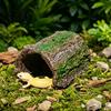 Kleiner Reptilienversteck Versteckhöhle, Baumstamm Gecko Eidechse Realistisch Bogenförmig Natürliche Rindenstruktur Versteck Versteck für Spinnen Schildkröten Terrarium