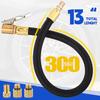 12'' Tire Inflator Hose, Tire Inflator Adapter with Presta Valve, Hose Connector for Air Compressor, High-Pressure Tube Car Motorcycle Maintenance