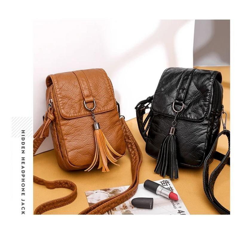 Fashion mini women's designer small shoulder messenger bag wallet lady phone bag female flip phone bag
