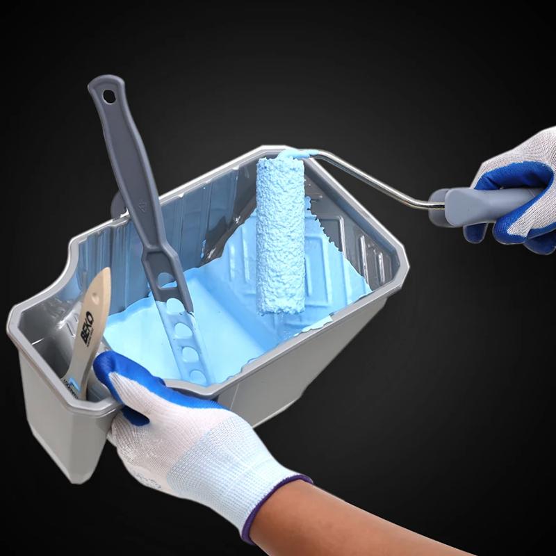 Portable paint can - Large capacity, easy to match with brushes and rollers, suitable for painting and construction.