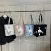 Sac fourre-tout décontracté à la mode grande capacité polyvalent sac à cosmétiques frais et doux sac à bandoulière simple et mignon