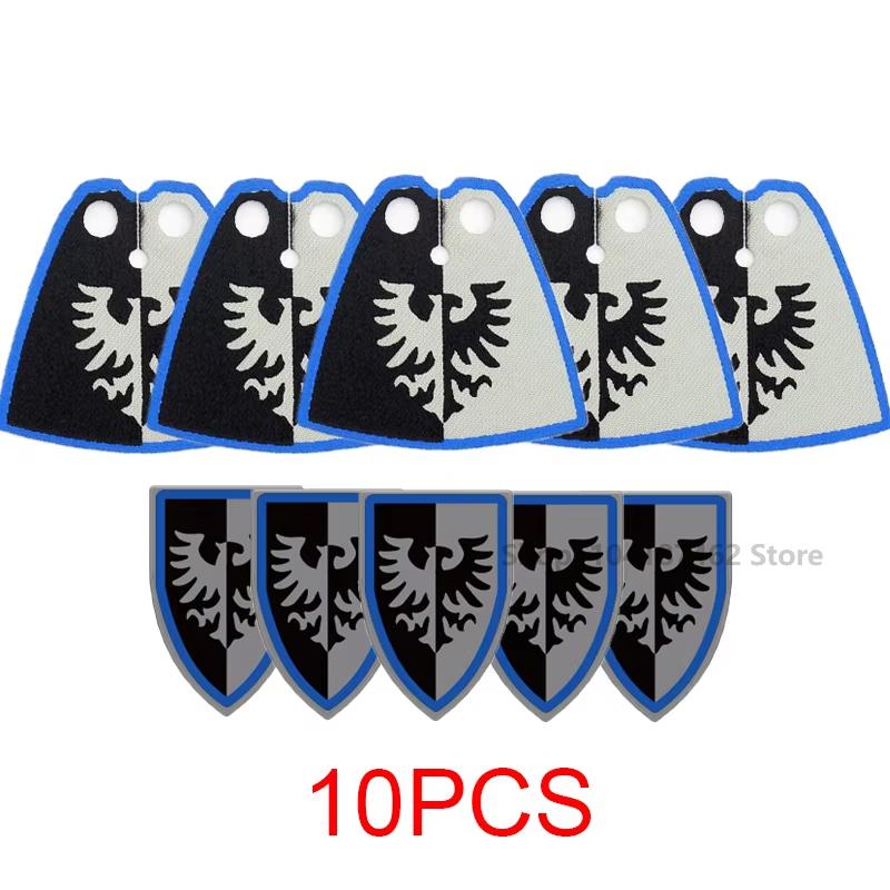 Medieval Roman Knight Legion Building Block Castle Green Dragon Forest Wolf War Horse Dragon Lion Shield Armor Cloak Brick Toys