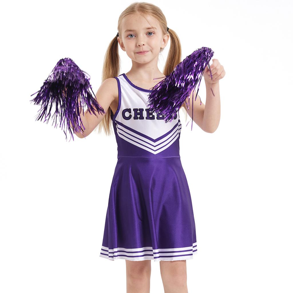 Children's cheerleading costumes, kindergarten baby girl cheerleading costumes, stage performance school cheerleading costumes