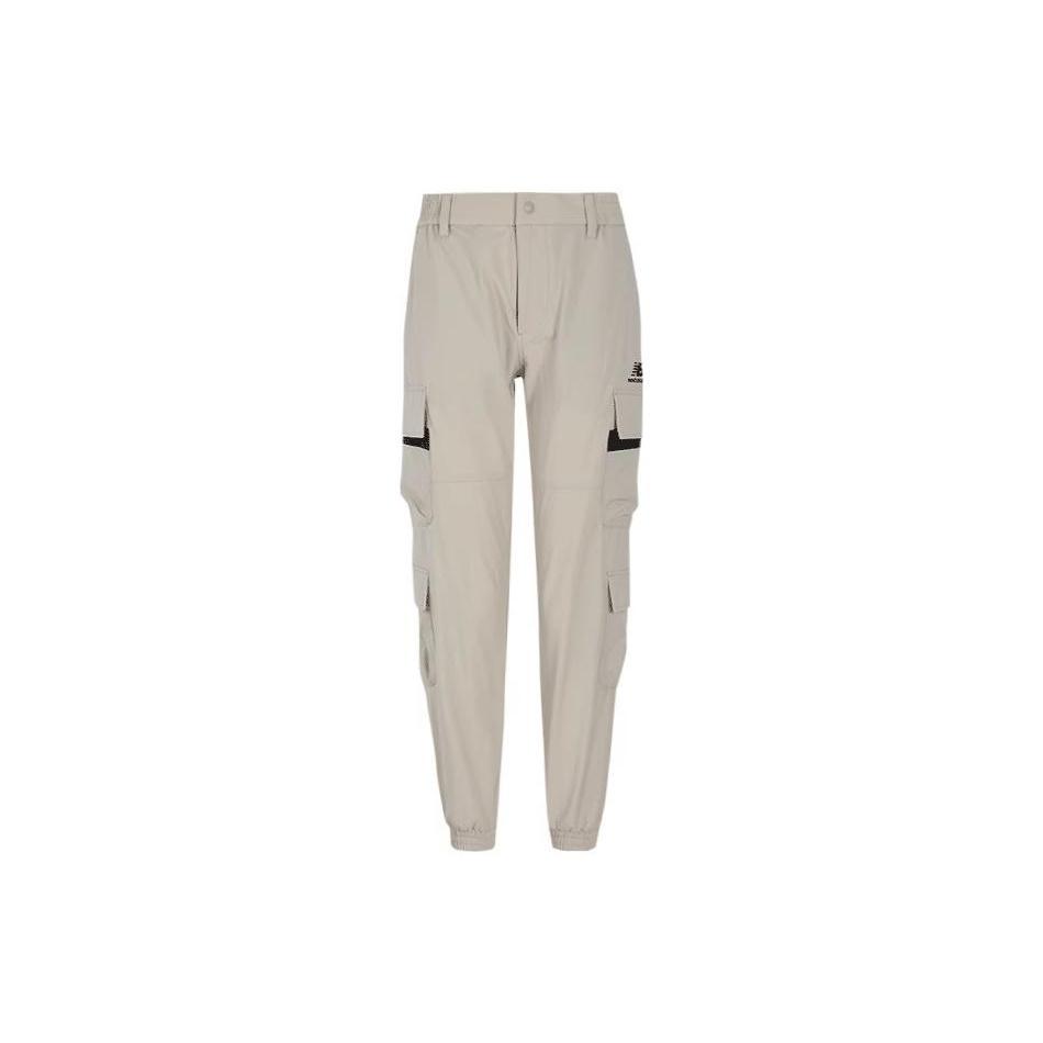 New Balance Workout Cargo Pants Asia Sizing Beige Black Unisex NTA6N083-BEI M