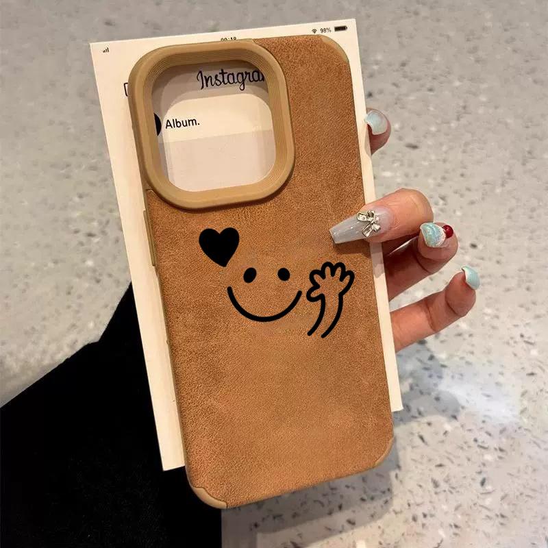 Love Heart For You Cute Luxury Executive Shockproof Phone Case For 15 Plus iPhone 16 15 14 13 12 17 Pro Max 11 Pro X XS XR Funda