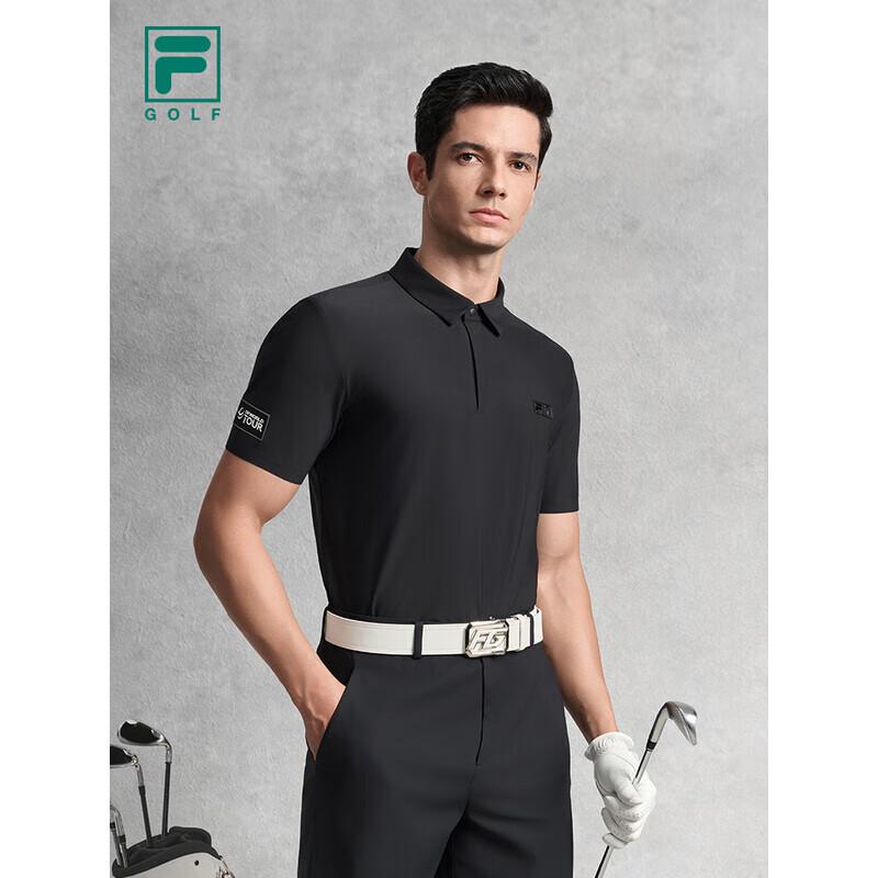 

FILA Men s Knitted Short Sleeve Golf Sun Protection Polo Shirt XL