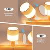 4-spot Ceiling Light - NETTLIFE - 4 Lamps - Wood - 350° Adjustable Fabric Lampshade - E14