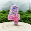 Creative Design Pink Bow Digital Birthday Candle Cake Decoration Year Old Party Candle