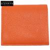 FUJITAKA [Excellent Condition] 677604 Chevre Full Leather Bifold Wallet Bifold Wallet with Coin Pocket OrangeUsed
