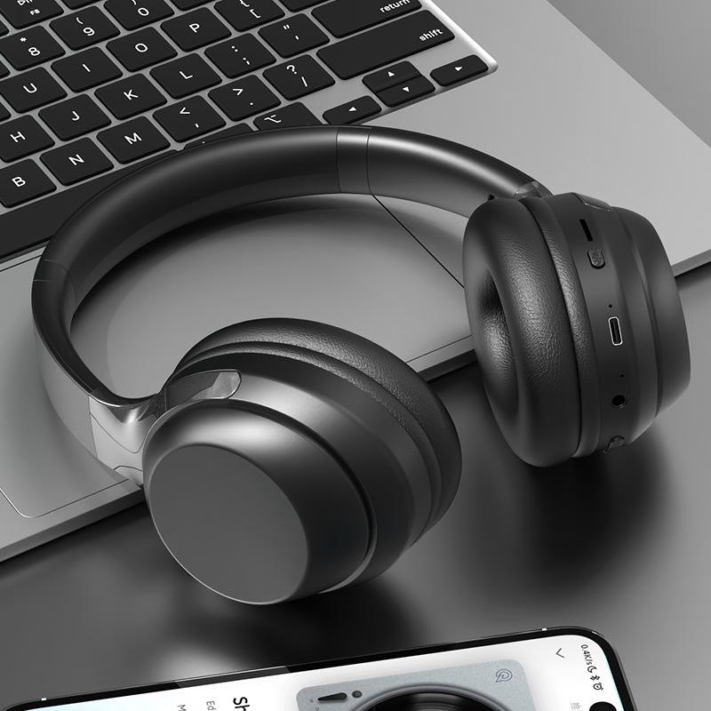 WH100 Bluetooth Kopfhörer: Extrem lange Standby-Zeit, Geräuschunterdrückung, Over-Ear, Kabellos - Auf Lager
