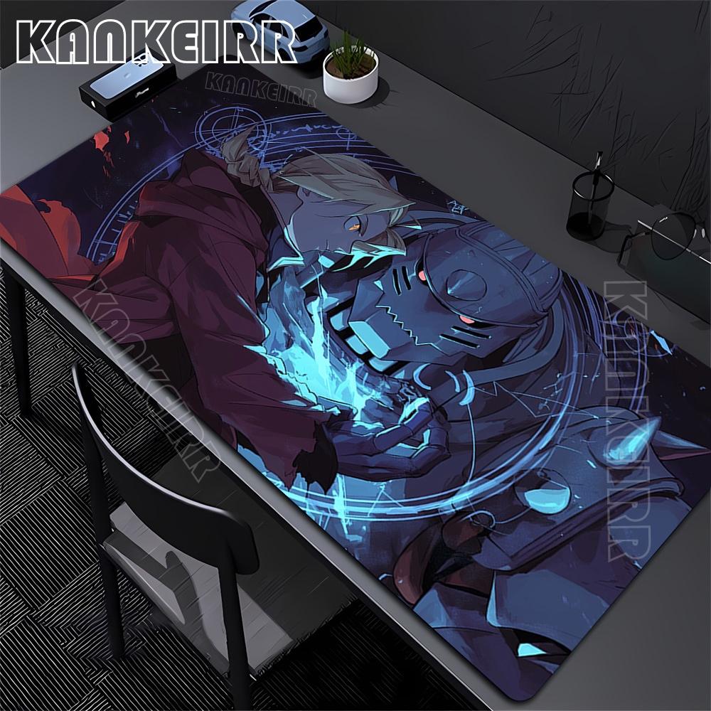 Xxl Anime Mouse Pad Large Gaming Accessories Fullmetal Alchemist Mousepad Custom Home Keyboard Pads Office Pc Gamer Cabinet Mat