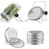 Edelstähle Sprossdeckel für Mason Jar Weithals Keimdeckel für Getreide und Samen Verwendung Gartenwerkzeug