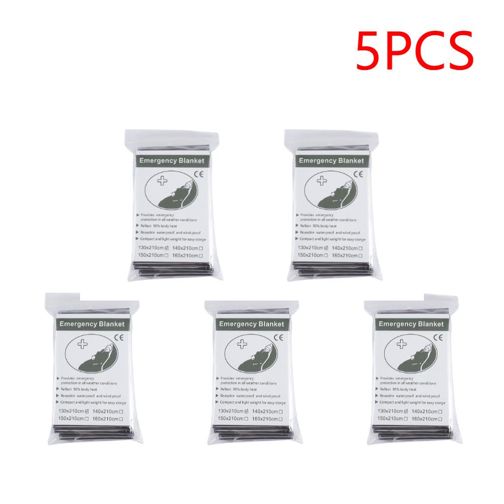 1-30PCS Emergency Blanket Outdoor Survive First Aid Military Rescue Kit Windproof Waterproof Foil Thermal Blanket for Camping