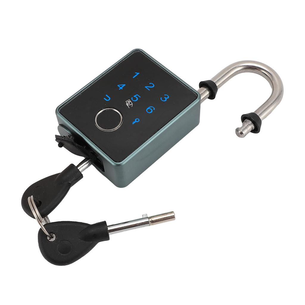 Lacăt cu amprentă digitală din aliaj de aluminiu Lacăt biometric cu amprentă inteligentă fără cheie pentru școală de gimnastică O