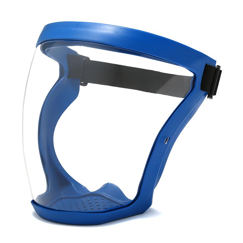 High-Definition Transparent Protective Face Shield - Anti-Droplet, Dustproof, Protective Riding Goggles.