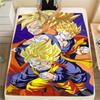 Dragon Ball Character Print Flannel Blanket High Quality Comfortable for All Seasons Home Decor Warmth and Comfort Perfect for Christmas Gifts