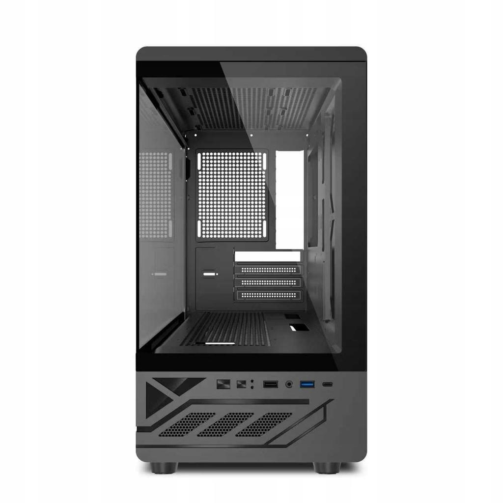 Gaming Computer Case, Midi Tower, Glass, 6X Argb Fans