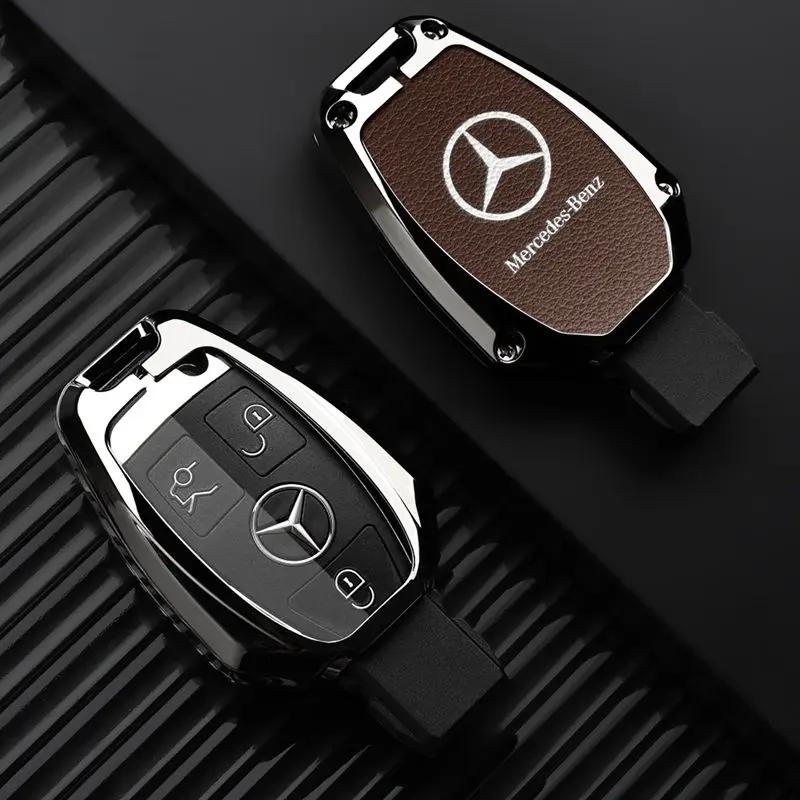 RPO5   Car Alloy Key Case Key Bag Shell Key Chain Mercedes-Benz A C E G S V Class CLA CLS GLA GLC GLE GLK Vito Sprinter SL SLK Viano ML