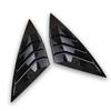 2Pcs Rear Side Window Louver Shutter Cover Trim for VW Volkswagen Jetta A7 Mk7 - Auto Accessories