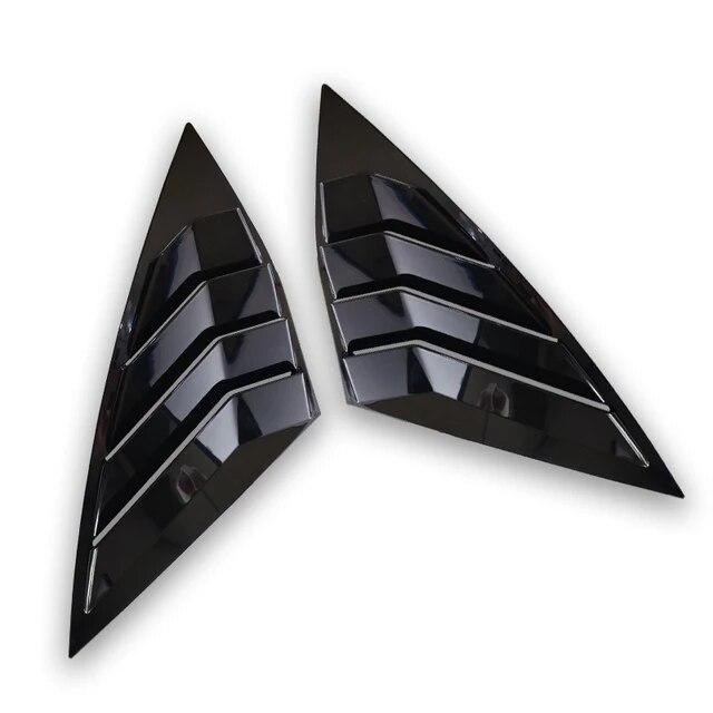 2Pcs Rear Side Window Louver Shutter Cover Trim for VW Volkswagen Jetta A7 Mk7 - Auto Accessories