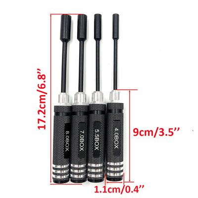 Efficient Hex Driver Tools Set Includes Four Essential Sizes (4 8 Mm) Tailored To Meet the Needs of RC Enthusiasts
