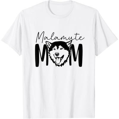 Malamute Mom Gift For Alaskan Malamute Lover Crazy Dog Lady T-Shirt