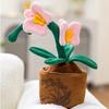 30Cm Artificial Flower Plush Toy Cute Green Plants Bloom Cactus Sunflower Rose Soft Dolls Kawaii Home Decoration Xmas Gift