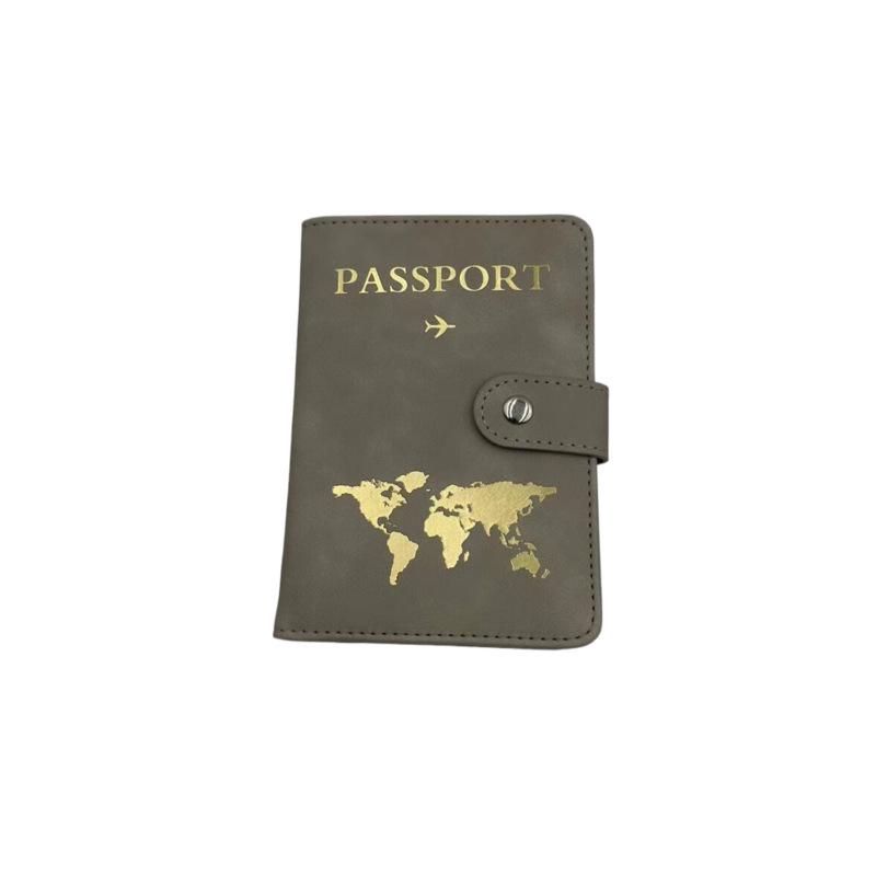 Cross-Border RFID Leather Passport Holder: Multifunctional, Portable, Anti-Theft, Anti-Scratch Card Slot Case.