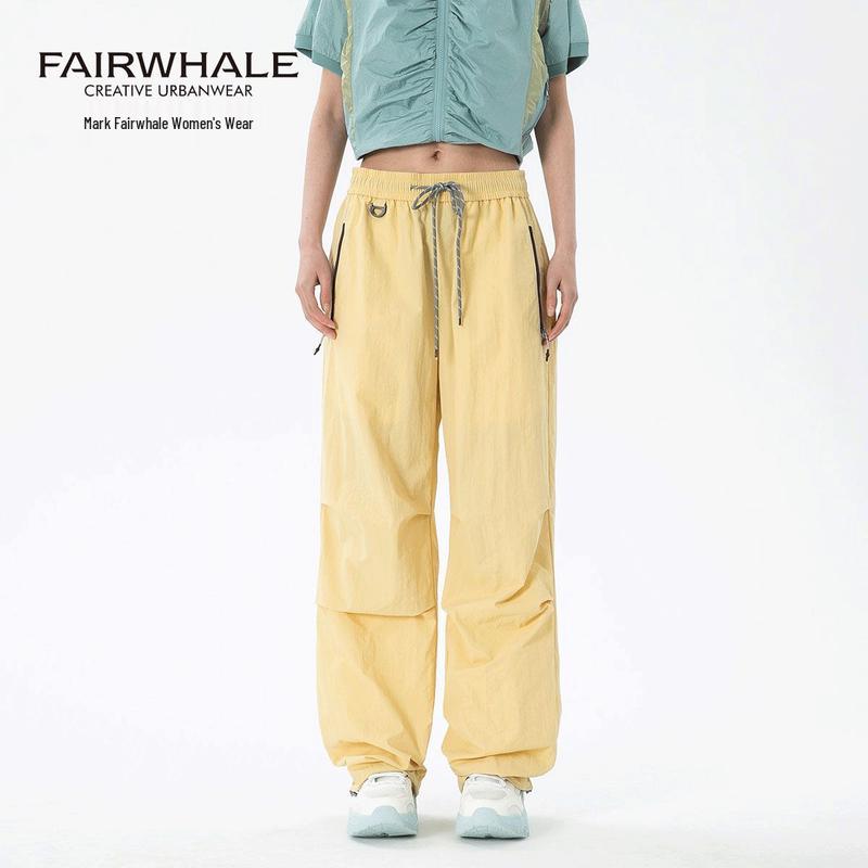 Mark Hua Fei Women's Outdoor Wide-Leg Cargo Pants