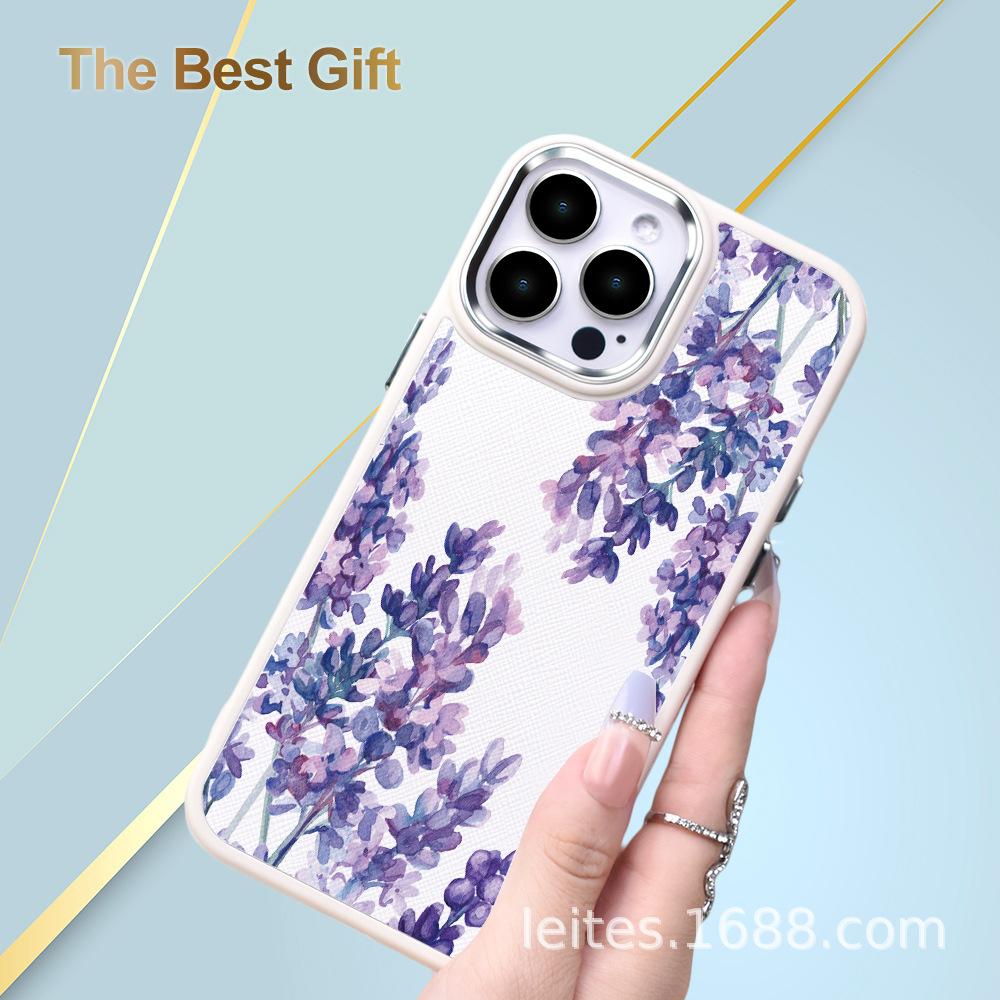 

Plant flower two-in-one soft case for Apple iPhone 7-15 series Apple XS Max белый
