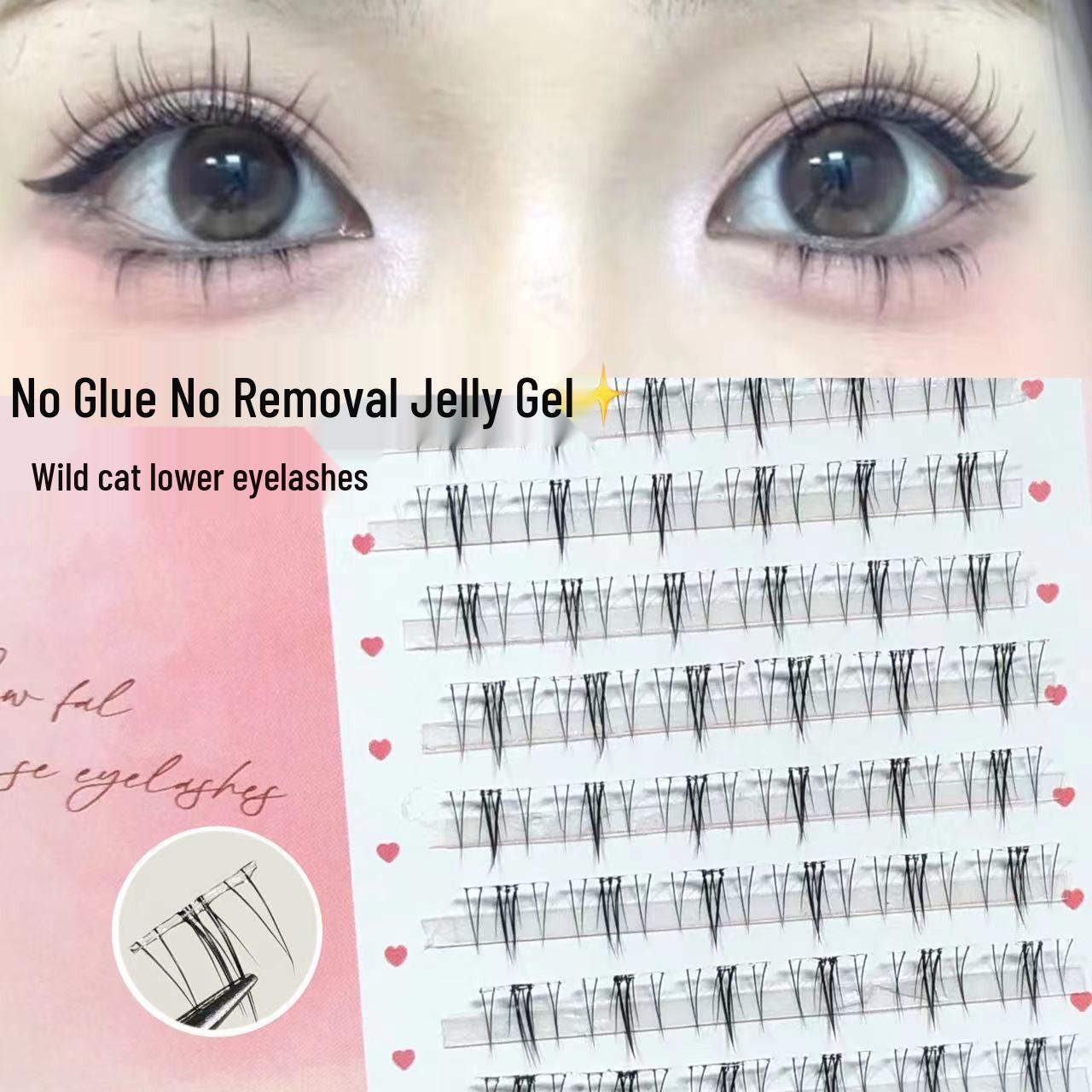 

Doudou Self-Adhesive Natural-Look False Eyelashes: No Glue Needed, Easy Application