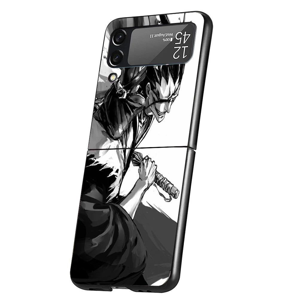 

Bleach Zaraki Kenpachi Cover Phone Case For Samsung Galaxy Z Flip 7 6 5 4 3 5G Flip7 Flip6 Flip5 Flip4 Flip3 Black Fundas Shell Samsung Z Flip 5