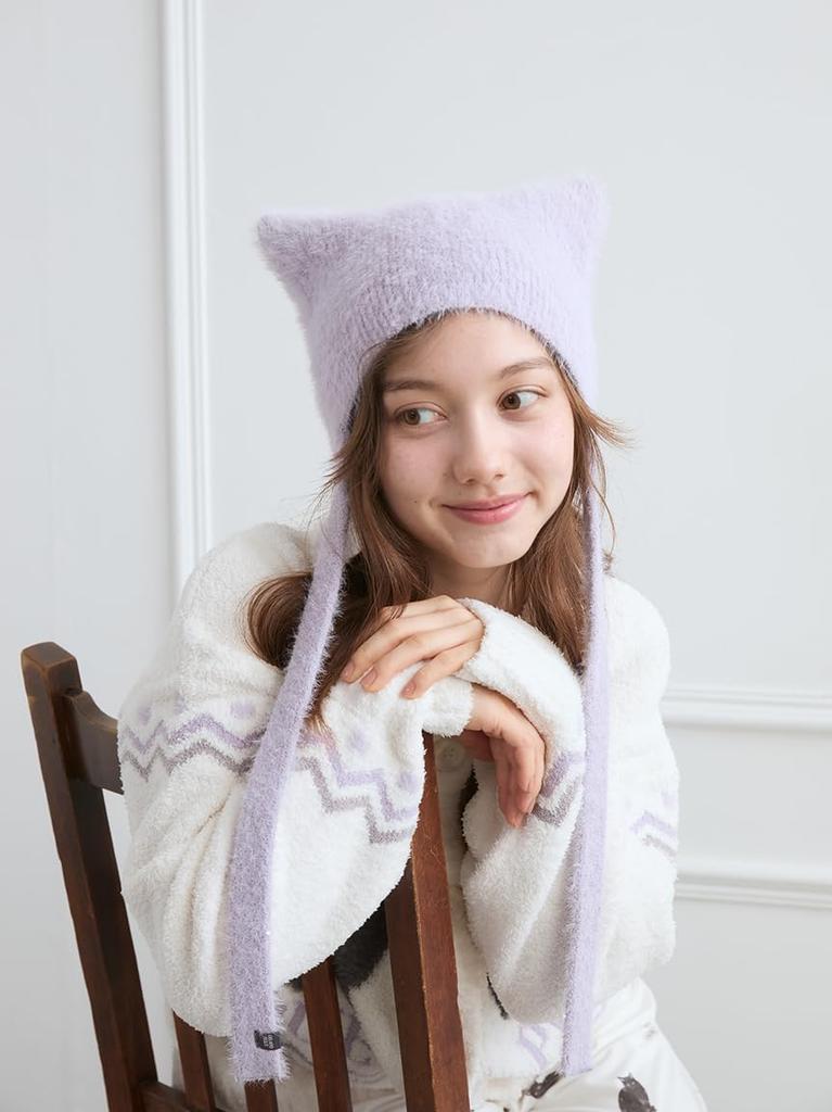 Gelato Pique Halloween Cat Ear Balaclava PPL (PWGH254533) Women's