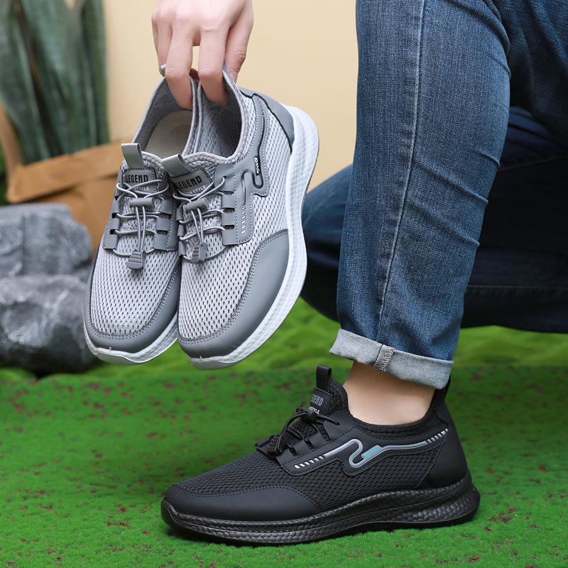 Mesh Shoes, Summer Sneaker, Casual, Breathable Dad Shoes, Light, Soft-soled, Anti-slip, Middle-aged and Elderly Men's Shoes 2025