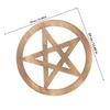 Carved Wooden Altar Pentacle Decoration Premium Wood Religious Ritual Sacrifice Tray Retro Style Altar Ornament Wooden Carving