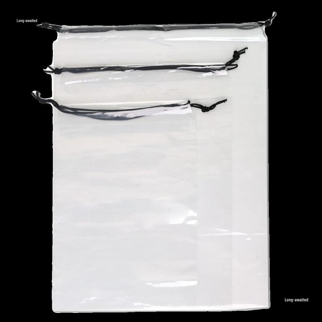Large HD Clear Cotton Doll Storage & Dustproof Drawstring Bag