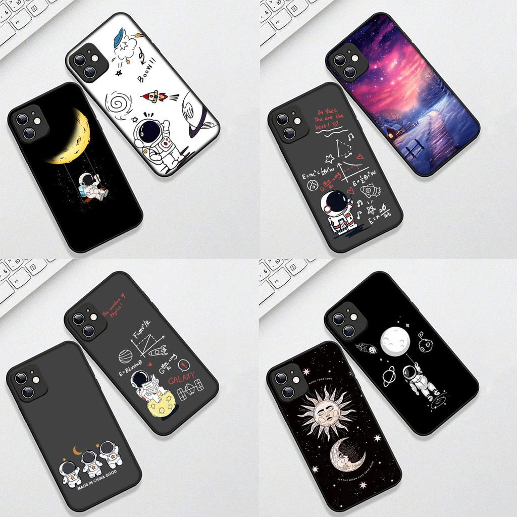 Cover for Xiaomi Redmi Note 12 11 10 A3 Pro 10A 10C 12C Note12 5G 4G Casing Phone Case Astronaut Stars Universe Sun Moon Face