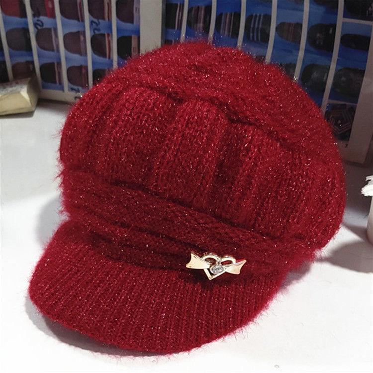 Cappelli di mezza età e anziani Filato acrilico Cappelli di lana leggera  Donne Inverno Caldo Cappello madre per gli anziani In inverno Più Velluto  Cappelli nonna acquista in modo economico — spedizione