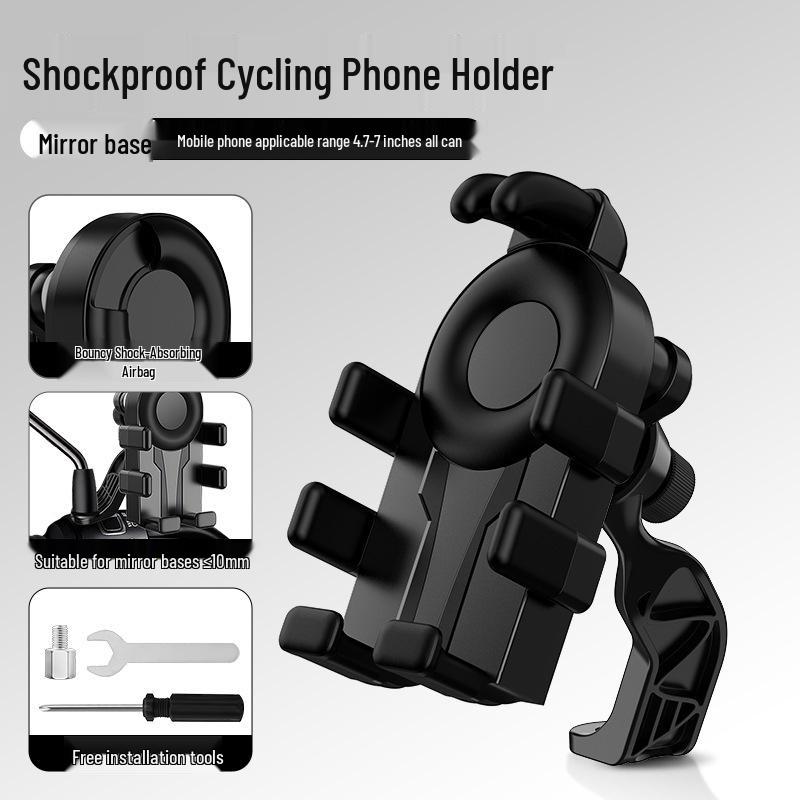 Airbag Anti-Vibration Phone Holder for Bicycle & Motorcycle