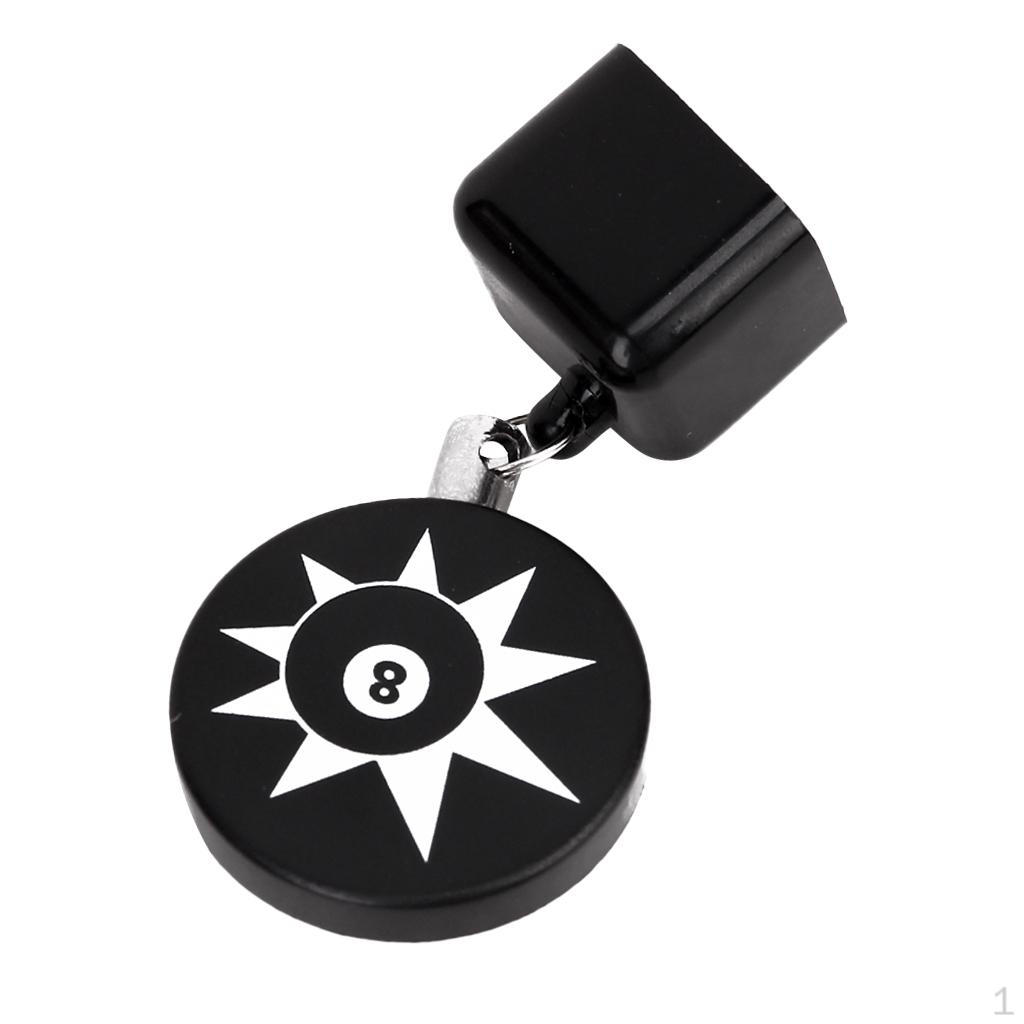 Premium Retractable Billiards Pool Cue Chalk Holder Container with Clip