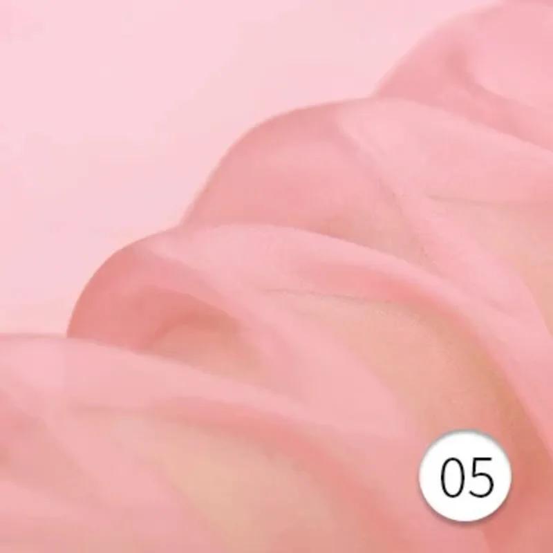 100% hedvábný šifon z moruše na metr pro Hanfu, svatební šaty, pyžama, sukně, šití DIY, tenká látka, prodyšná