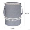 Laundry Hamper Decorative Dirty Clothes Basket Storage Organizer for toys Nursery Shelf Dorm